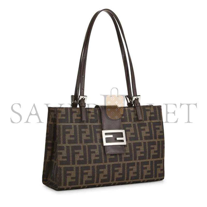 F**di small zucca canvas shopping tote bag (28*20*8cm)